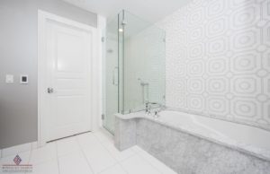 Schluter Tile bathroom.